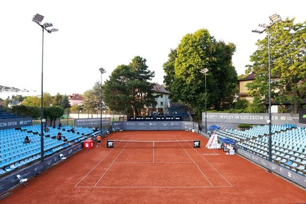 SZCZECIN, 08.09.2025 TURNIEJ TENISA ZIEMNEGO ATP, Tennis Herren CHALLENGER INVEST IN SZCZECIN OPEN 2025 NZ WIDOK NA KORT CENTRALNY FOT. KRZYSZTOF CICHOMSKI NEWSPIX.PL --- newspix.pl 