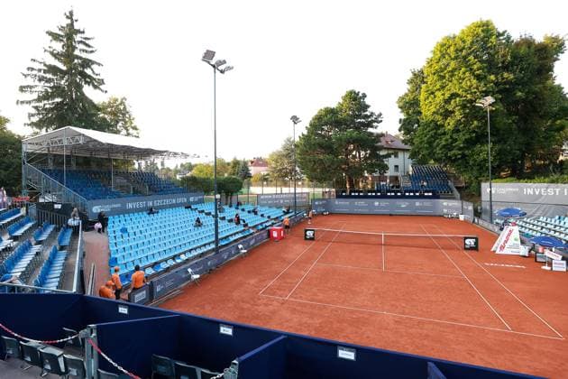 SZCZECIN, 08.09.2025 TURNIEJ TENISA ZIEMNEGO ATP, Tennis Herren CHALLENGER INVEST IN SZCZECIN OPEN 2025 NZ WIDOK NA KORT CENTRALNY FOT. KRZYSZTOF CICHOMSKI NEWSPIX.PL --- newspix.pl 