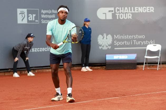 SZCZECIN, 08.09.2025 TURNIEJ TENISA ZIEMNEGO ATP, Tennis Herren CHALLENGER INVEST IN SZCZECIN OPEN 2025 NZ ELIAS YMER FOT. KRZYSZTOF CICHOMSKI NEWSPIX.PL --- newspix.pl 