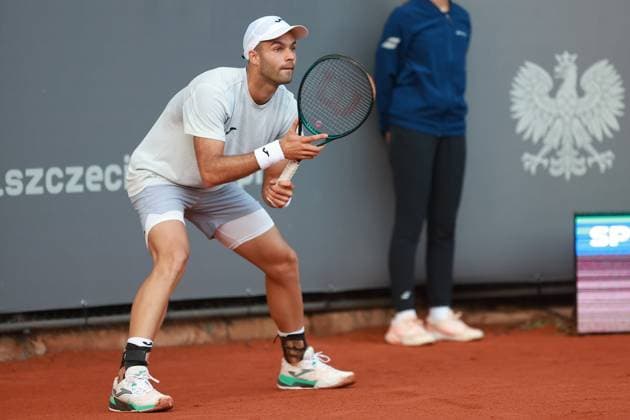 SZCZECIN, 08.09.2025 TURNIEJ TENISA ZIEMNEGO ATP, Tennis Herren CHALLENGER INVEST IN SZCZECIN OPEN 2025 NZ FACUNDO DIAZ ACOSTA FOT. KRZYSZTOF CICHOMSKI NEWSPIX.PL --- newspix.pl 