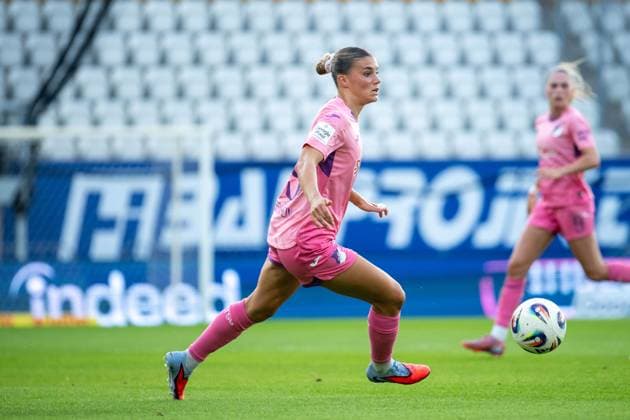 Selina Cerci TSG Hoffenheim, 29 on the ball, GER, TSG 1899 Hoffenheim vs FC Carl Zeiss Jena, Football Google Pixel Frauen Bundesliga, 1 Spieltag, Saison 2025 2026, 08 09 2025 DFB regulations prohibit any use of photographs as image sequences and or quasi video GER, TSG 1899 Hoffenheim vs FC Carl Zeiss Jena, Football Google Pixel Frauen Bundesliga, 1 Spieltag, Saison 2025 2026, 08 09 2025 Jena Copyright: xEibner-Pressefoto Memmlerx EP_MMR