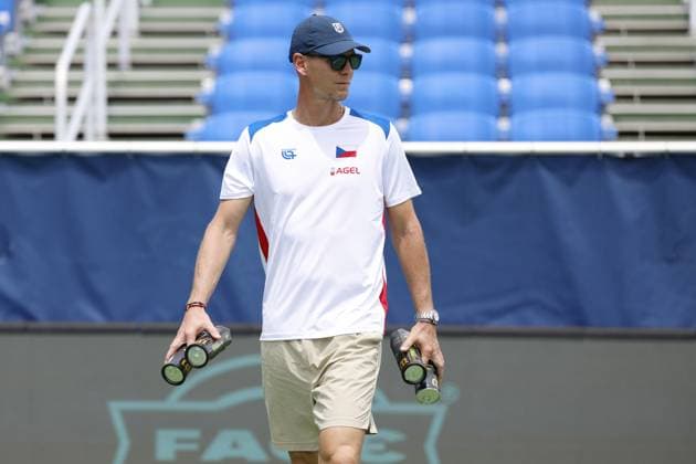 Non-playing captain Tomas Berdych during the preparation for the qualifying match between the USA and the Czech Republic for the final group of the Davis Cup 2025 at the Delray Beach Tennis Center in Delray Beach, USA. 08.09.2025, Delray Beach, USA. (CTKxPhoto PavelxLebeda) CTKPhotoF202509080029401  CTKPhotoF202509080029401