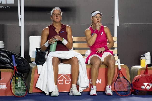 WTA, Tennis Damen 250 SP OPEN SaO PAULO, SP - 08.09.2025: WTA 250 SP OPEN - Marking the return of the professional women& 39;s tennis circuit to the capital of Sao Paulo after 25 years, the SP Open, WTA 250 of Sao Paulo, takes place from September 6th to 14th at Parque Villa Lobos. In the photo, Laura PIgossi and Ingrid Martins in a Brazilian doubles match against Bia Haddad Maia and Ana Candiotto on Monday night (08). (Photo: Rodilei Morais Fotoarena) x2803458x  RodileixMorais