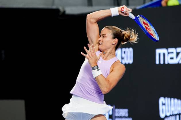 WTA GUADALAJARA 250 OPEN WTA GUADALAJARA 250 OPEN SAKKARI VS JACQUEMOT 08092025 GUADALAJARA, JALISCO Action photo of Maria Sakkari of Greece, during day 1 the WTA Guadalajara 250 Open, held at the Centro Panamericano de Tenis of Guadalajara, Jalisco, Mexico Action photo of Maria Sakkari of Greece, during day 1 the WTA Guadalajara 250 Open, held at the Centro Panamericano de Tenis of Guadalajara, Jalisco, Mexico PHOTO BY IMAGENSHOP AGENCIA FOTOGRAFICA GUADALAJARA JALISCO MEXICO Copyright: xIMAGENSHOPxAGENCIAxFOTOGRAFICAx