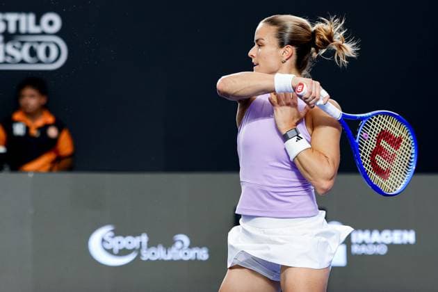 WTA GUADALAJARA 250 OPEN, CENTRO PANAMERICANO DE TENIS, GUADALAJARA, JALISCO, MEXICO, IMAGENSHOP WTA GUADALAJARA 250 OPEN SAKKARI VS JACQUEMOT 08092025 GUADALAJARA, JALISCO Action photo of Maria Sakkari of Greece, during day 1 the WTA Guadalajara 250 Open, held at the Centro Panamericano de Tenis of Guadalajara, Jalisco, Mexico Action photo of Maria Sakkari of Greece, during day 1 the WTA Guadalajara 250 Open, held at the Centro Panamericano de Tenis of Guadalajara, Jalisco, Mexico PHOTO BY IMAGENSHOP AGENCIA FOTOGRAFICA GUADALAJARA JALISCO MEXICO Copyright: xIMAGENSHOPxAGENCIAxFOTOGRAFICAx