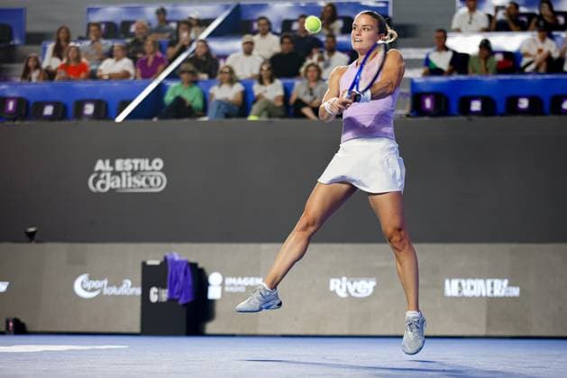 WTA GUADALAJARA 250 OPEN WTA GUADALAJARA 250 OPEN SAKKARI VS JACQUEMOT 08092025 GUADALAJARA, JALISCO Action photo of Maria Sakkari of Greece, during day 1 the WTA Guadalajara 250 Open, held at the Centro Panamericano de Tenis of Guadalajara, Jalisco, Mexico Action photo of Maria Sakkari of Greece, during day 1 the WTA Guadalajara 250 Open, held at the Centro Panamericano de Tenis of Guadalajara, Jalisco, Mexico PHOTO BY IMAGENSHOP AGENCIA FOTOGRAFICA GUADALAJARA MEXICO CITY MEXICO Copyright: xIMAGENSHOPxAGENCIAxFOTOGRAFICAx