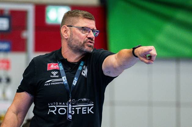 08 09 2025 Handball, 2025 2026, 1 Bundesliga, Matchday 3, GWD Minden SG Flensburg Handewitt Aaron Ziercke Coach Minden