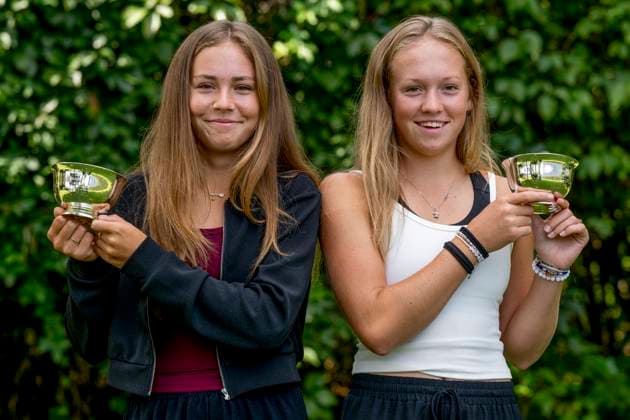 Tennis, US Open, Junior Doubles, Shooting with the two winners in Prague