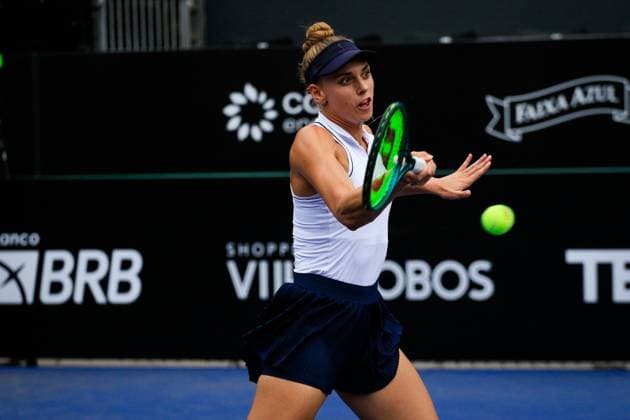 WTA, Tennis Damen 250 SP OPEN SaO PAULO, SP - 09.09.2025: WTA 250 SP OPEN - The first edition of the SP Open, a WTA 250 series tournament played on hard courts, will take place at Villa-Lobos Park, in the west zone of Sao Paulo. The event marks Sao Paulo& 39;s return to the official WTA calendar after 25 years and is the largest women& 39;s tournament in Brazil since 2016. In addition to the sporting competitions with 32 players in the singles and 16 doubles. In the photo, tennis player Luiza Fullana (BRA) during a SP Open match against tennis player Renata Zarazua (MEX), this Tuesday (09). (Photo: Aloisio Mauricio Fotoarena) x2803640x  AloisioxMauricio