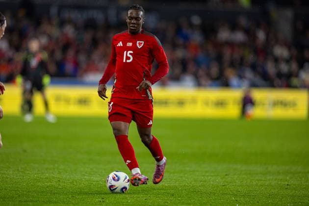 Football - International Friendly, Länderspiel, Nationalmannschaft - Wales v Canada SWANSEA, WALES - Tuesday, September 9, 2025: Wales Ronan Kpakio during an International Friendly match between Wales and Canada at the Swansea City Stadium. (Photo by David Rawcliffe Propaganda) SWANSEA Swansea City Stadium SWANSEA WALES  Copyright: xDavidxRawcliffex P2025-09-09-Wales_Canada-23