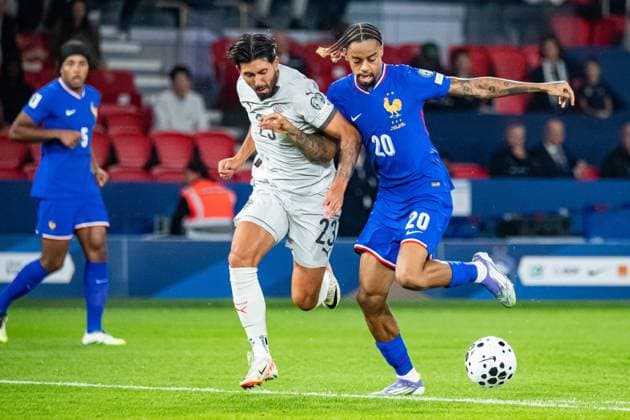 FOOTBALL: FRANCE - ISLANDE Baptiste AUTISSIER MAXPPP - Paris 09 09 2025 Baptiste AUTISSIER Maxppp Paris ; 09 09 2025 ; Bradley Barcola lors du match France vs Islande comptant pour la 2e journee des qualification pour la Coupe du Monde 2026 a Paris le 09 septembre 2025. Saint Denis, France, sept 9th 2025. Stade de France. Soccer. France - Iceland: World Cup qualifying match Paris Paris Ile de France France  Copyright: xMAXPPPxBaptistexAUTISSIERx BAU202509099438 BAU202509099438