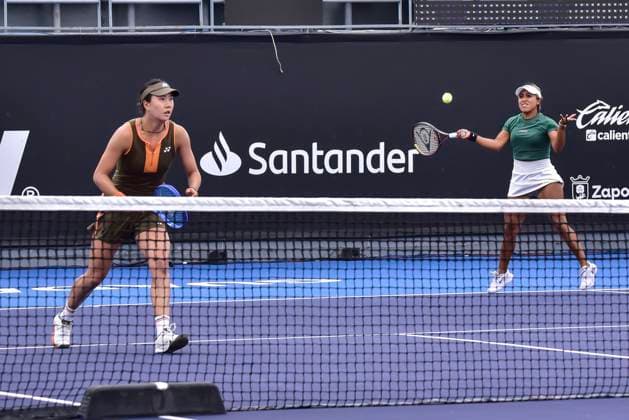 WTA GUADALAJARA 250 OPEN WTA GUADALAJARA 250 OPEN BARTUNKOVA KASINTSEVA SANTAMARIA TANG 09092025 GUADALAJARA, JALISCO Action photo of Sabrina Santamaria and Quianhui Tang, during day 2 the WTA Guadalajara 250 Open, held at the Centro Panamericano de Tenis of Guadalajara, Jalisco, Mexico Action photo of Sabrina Santamaria and Quianhui Tang, during day 2 of the WTA Guadalajara 250 Open, held at the Centro Panamericano de Tenis of Guadalajara, Jalisco, Mexico PHOTO BY IMAGENSHOP AGENCIA FOTOGRAFICA GUADALAJARA JALISCO MEXICO Copyright: xIMAGENSHOPxAGENCIAxFOTOGRAFICAx