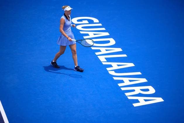WTA GUADALAJARA 250 OPEN WTA GUADALAJARA 250 OPEN KUDERMETOVA VS STAKUSIC 09092025 GUADALAJARA, JALISCO Action photo of Polina Kudermetova, during day 2 the WTA Guadalajara 250 Open, held at the Centro Panamericano de Tenis of Guadalajara, Jalisco, Mexico Action photo of Polina Kudermetova, during day 2 of the WTA Guadalajara 250 Open, held at the Centro Panamericano de Tenis of Guadalajara, Jalisco, Mexico PHOTO BY IMAGENSHOP AGENCIA FOTOGRAFICA GUADALAJARA JALISCO MEXICO Copyright: xIMAGENSHOPxAGENCIAxFOTOGRAFICAx