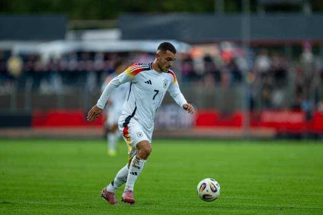 Ibrahimovic, Arijon Germany U20, 07 , GER, Germany vs Italy, Football, U20 Elite League, 2 Matchday, Season 2025 2026, 09 09 2025, Eibner Pressefoto Sascha Walther GER, Germany vs Italy, Football, U20 Elite League, 2 Matchday, Season 2025 2026, 09 09 2025 Reutlingen Copyright: xEibner-Pressefotox EP_SWA