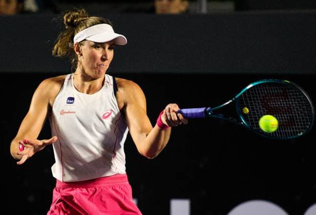 WTA, Tennis Damen 250 SP OPEN SaO PAULO, SP - 09.09.2025: WTA 250 SP OPEN - The first edition of the SP Open, a WTA 250 series tournament played on hard courts, will take place at Villa-Lobos Park, in the west zone of Sao Paulo. The event marks Sao Paulo& 39;s return to the official WTA calendar after 25 years and is the largest women& 39;s tournament in Brazil since 2016. In addition to the sporting competitions with 32 players in the singles and 16 doubles. In the photo, tennis player Beatriz Haddad Maia (BRA) during a SP Open match against tennis player Miriana Tona (ITA) this Tuesday (09). (Photo: Aloisio Mauricio Fotoarena) x2804100x  AloisioxMauricio