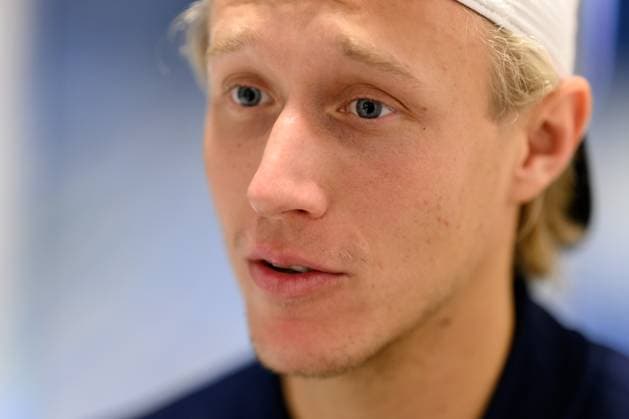250910 Leo Borg during a press conference with Team Sweden on September 10, 2025 in Gothenburg Photo Carl Sandin BILDBYRAN kod CS CS0766 tennis davis cup presskonferens press conference sweden bbeng  Copyright: CARLxSANDIN BB250910CS022