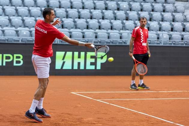 Training of the Croatian Davis Cup national team, Nationalteam Marin Cilic during the training of the Croatian Davis Cup national team in SD Gradski vrt in Osijek on September 10, 2025 Davor Javorovic PIXSELL  DavorxJavorovic PIXSELL