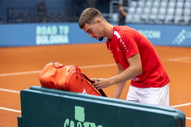 Training of the Croatian Davis Cup national team, Nationalteam Dino Prizmic during the training of the Croatian Davis Cup national team in SD Gradski vrt in Osijek on September 10, 2025 Davor Javorovic PIXSELL  DavorxJavorovic PIXSELL