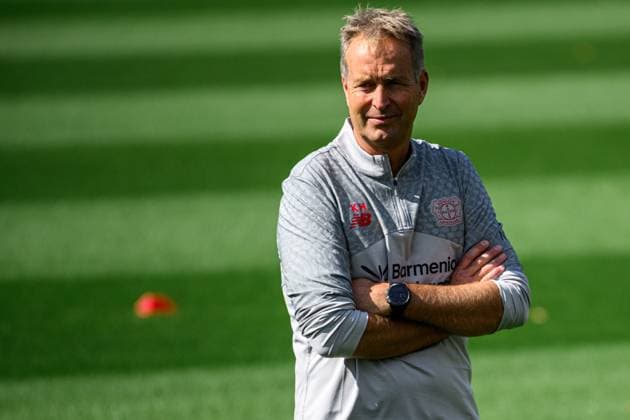 LEVERKUSEN, GERMANY - 10 SEPTEMBER, 2025: Kasper Hjulmand - Practice Bayer 04 Leverkusen at BayArena.  Copyright: xVITALIIxKLIUIEVx