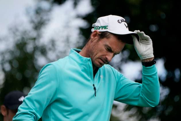 BMW PGA, Golf Herren 2025 Andy Murray former tennis Grand Slam player In action on Pro Am day at The BMW PGA, Wentworth (West) GC, Virginia Water, Surrey, England. UK 1oth September 20025 Copyright: xMarkxNewcombex