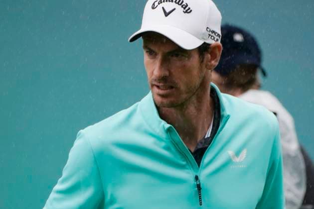 BMW PGA, Golf Herren 2025 Andy Murray former tennis Grand Slam player In action on Pro Am day at The BMW PGA, Wentworth (West) GC, Virginia Water, Surrey, England. UK 1oth September 20025 Copyright: xMarkxNewcombex