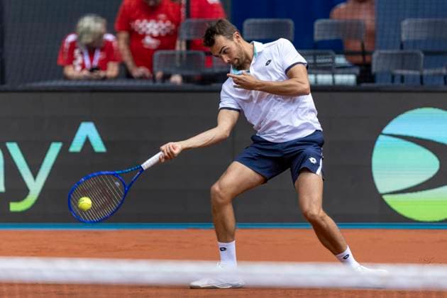 Training of the French Davis Cup national team, Nationalteam Benjamin Bonzi during training of the French Davis Cup national team in SD Gradski vrt in Osijek on September 10, 2025 in Croatia  DavorxJavorovic PIXSELL