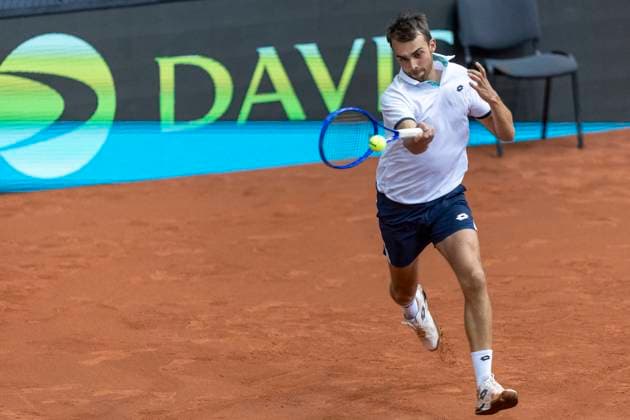 Training of the French Davis Cup national team, Nationalteam Benjamin Bonzi during training of the French Davis Cup national team in SD Gradski vrt in Osijek on September 10, 2025 in Croatia  DavorxJavorovic PIXSELL