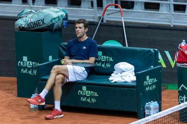 Training of the French Davis Cup national team, Nationalteam Paul-Henri Mathieu during training of the French Davis Cup national team in SD Gradski vrt in Osijek on September 10, 2025 in Croatia  DavorxJavorovic PIXSELL