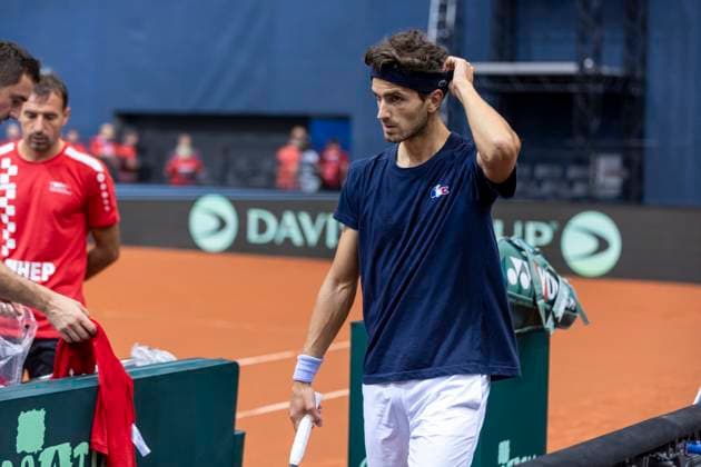 Training of the French Davis Cup national team, Nationalteam Pierre-Hugues Herbert during training of the French Davis Cup national team in SD Gradski vrt in Osijek on September 10, 2025 in Croatia  DavorxJavorovic PIXSELL