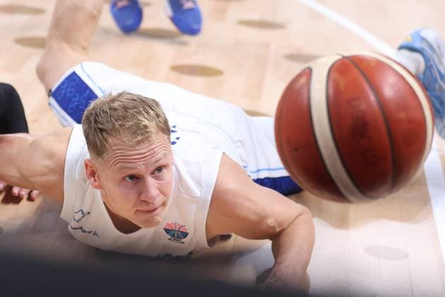 FINLAND vs GEORGIA SASU SALIN, basketball player of Finland, during the European Championships match against Georgia, at Xiaomi Arena. Riga, 10.09.2025. photo: Ivica Veselinov MN Press Photo BASKETBALL, FIBA, EUROBASKET 2025, FINLAND, GEORGIA Riga Xiaomi Arena Riga Latvia Copyright: xMNxPressxPhotox
