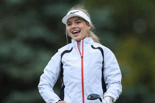 10th September 2025; Wentworth Club, London, England; The BMW PGA, Golf Herren Championship Golf Practice Day 2; Anna Halliday looks on on the 1st tee  HenningxvonxJagow