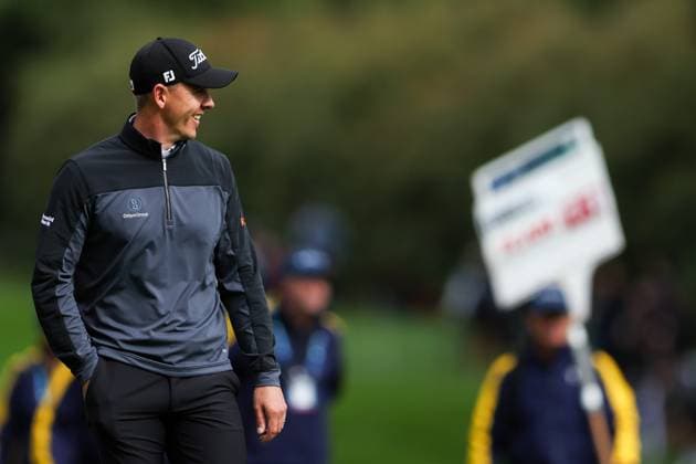 10th September 2025; Wentworth Club, London, England; The BMW PGA, Golf Herren Championship Golf Practice Day 2; Grant Forrest& x2003;of Scotland walking on to the 18th green  HenningxvonxJagow