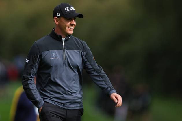 10th September 2025; Wentworth Club, London, England; The BMW PGA, Golf Herren Championship Golf Practice Day 2; Grant Forrest& x2003;of Scotland walking on to the 18th green  HenningxvonxJagow