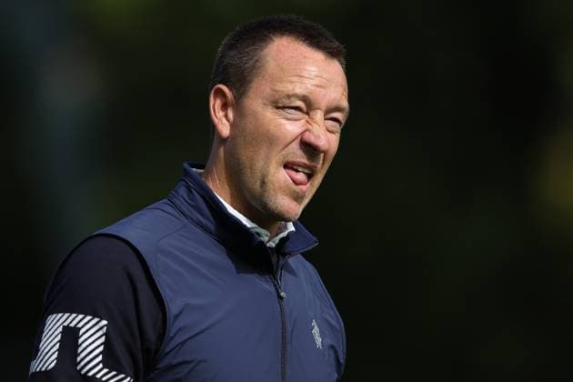 10th September 2025; Wentworth Club, London, England; The BMW PGA, Golf Herren Championship Golf Practice Day 2; John Terry, Former Chelsea FC captain and England football icon looks on on the 18th green  HenningxvonxJagow