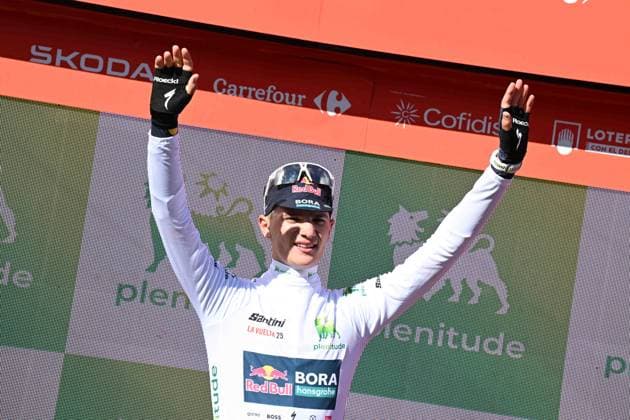 10-09-2025 Vuelta A Espana; Tappa 17 O Barco De Valdeorras - Alto De El Morredero; 2025, Red Bull - Bora Hansgrohe; Pellizzari, Giulio; Alto De El Morredero - Ponferrada; 