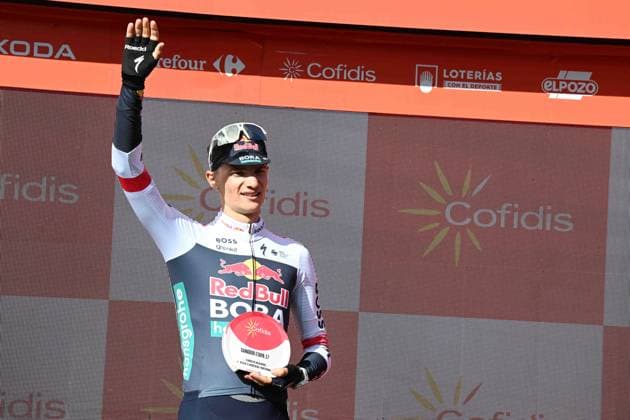 10-09-2025 Vuelta A Espana; Tappa 17 O Barco De Valdeorras - Alto De El Morredero; 2025, Red Bull - Bora Hansgrohe; Pellizzari, Giulio; Alto De El Morredero - Ponferrada; 