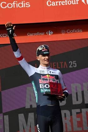 10-09-2025 Vuelta A Espana; Tappa 17 O Barco De Valdeorras - Alto De El Morredero; 2025, Red Bull - Bora Hansgrohe; Pellizzari, Giulio; Alto De El Morredero - Ponferrada; 