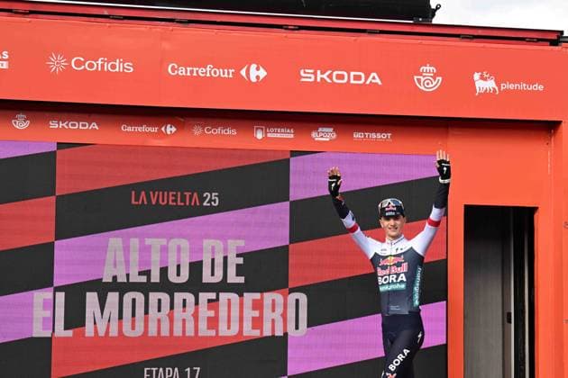 10-09-2025 Vuelta A Espana; Tappa 17 O Barco De Valdeorras - Alto De El Morredero; 2025, Red Bull - Bora Hansgrohe; Pellizzari, Giulio; Alto De El Morredero - Ponferrada; 