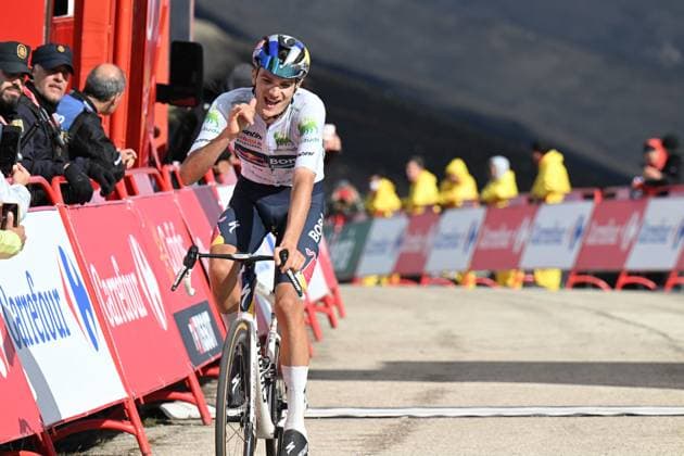 10-09-2025 Vuelta A Espana; Tappa 17 O Barco De Valdeorras - Alto De El Morredero; 2025, Red Bull - Bora Hansgrohe; Pellizzari, Giulio; Alto De El Morredero - Ponferrada; 