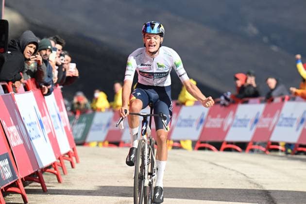 10-09-2025 Vuelta A Espana; Tappa 17 O Barco De Valdeorras - Alto De El Morredero; 2025, Red Bull - Bora Hansgrohe; Pellizzari, Giulio; Alto De El Morredero - Ponferrada; 