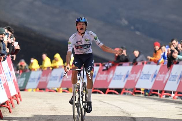 10-09-2025 Vuelta A Espana; Tappa 17 O Barco De Valdeorras - Alto De El Morredero; 2025, Red Bull - Bora Hansgrohe; Pellizzari, Giulio; Alto De El Morredero - Ponferrada; 