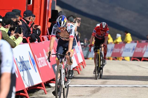 10-09-2025 Vuelta A Espana; Tappa 17 O Barco De Valdeorras - Alto De El Morredero; 2025, Red Bull - Bora Hansgrohe; Hindley, Jai; Alto De El Morredero - Ponferrada; 
