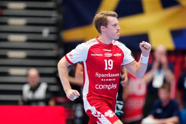 Denmark EHF Champions League Aalborgs Kristian Bjoernsen during EHF Champions League mens handball match between Aalborg Handball and One Veszprém HC at Sparekassen Danmark Arena in Aalborg on Wednesday, September 10, 2025 Photo Henning Bagger Scanpix 2025 , Aalborg Denmark  Copyright: HenningxBaggerx spdk20250910-185807-L