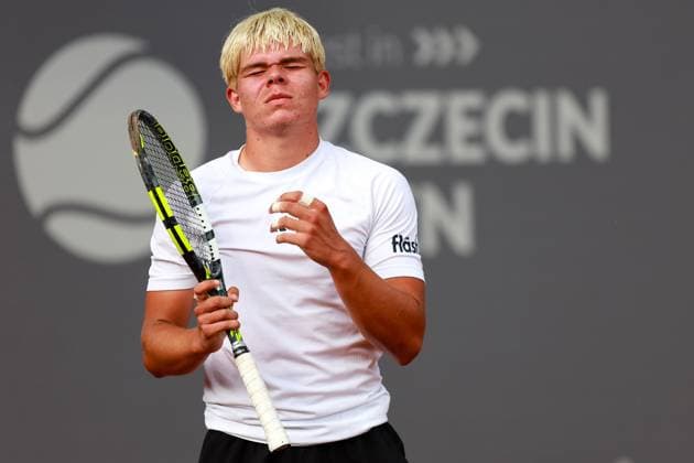 SZCZECIN, 10.09.2025 TURNIEJ TENISA ZIEMNEGO ATP, Tennis Herren CHALLENGER INVEST IN SZCZECIN OPEN 2025 NZ DIEGO DEDURA FOT. KRZYSZTOF CICHOMSKI NEWSPIX.PL --- newspix.pl POLAND OUT! 