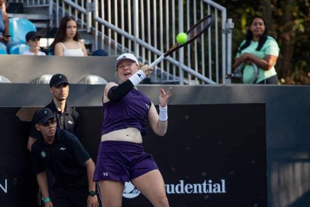 WTA, Tennis Damen 250 SP OPEN SaO PAULO, SP - 10.09.2025: WTA 250 SP OPEN - Marking the return of the professional women& 39;s tennis circuit to the capital of Sao Paulo after 25 years, the SP Open, WTA 250 of Sao Paulo, takes place from September 6 to 14 at Parque Villa Lobos. In the photo, British Francesca Jones in a match against American Whitney Osuigwe on Wednesday afternoon (10). (Photo: Rodilei Morais Fotoarena) x2804210x  RodileixMorais