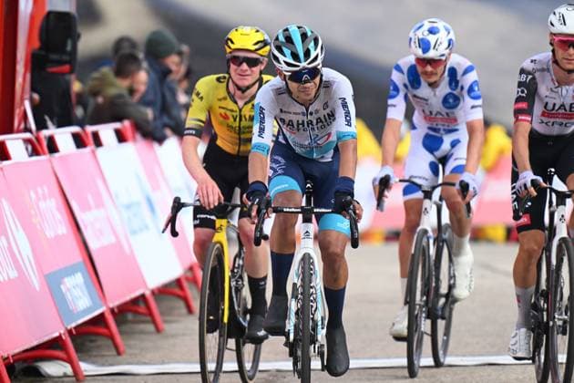10-09-2025 Vuelta A Espana; Tappa 17 O Barco De Valdeorras - Alto De El Morredero; 2025, Bahrain - Victorious; Buitrago Sanchez, Santiago; Alto De El Morredero - Ponferrada; 