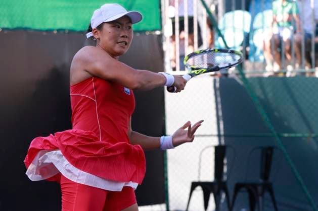 Match between janice tjen vs martina okalova (svk), at the sp open in sao paulo at the sp open in sao paulo. Sao Paulo (SP), September 10, 2025 Sports WTA250 SP Open Match between Janice Tjen and Martina Okalova (SVK), at the SP Open in Sao Paulo, at the SP Open in Sao Paulo, which takes place at Villa-Lobos Park, this Wednesday, September 10, 2025, in the west zone of Sao Paulo. Janice Tjen, a tennis player from Indonesia, wins and qualifies for the next phase. (Foto: Leco Viana Thenews2 imago images) SPO Copyright: xLecoxVianax