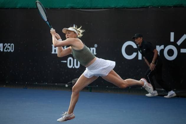 WTA, Tennis Damen 250 SP OPEN SaO PAULO, SP - 10.09.2025: WTA 250 SP OPEN - Marking the return of the professional women& 39;s tennis circuit to the capital of Sao Paulo after 25 years, the SP Open, WTA 250 of Sao Paulo, takes place from September 6 to 14 at Parque Villa Lobos. In the photo, British Alicia Barnett, partnered by Frenchwoman Elixane Lechemia, in a match against the Brazilian duo Luisa Stefani and Hungarian Timea Babos on Wednesday afternoon (10). (Photo: Rodilei Morais Fotoarena) x2804334x  RodileixMorais