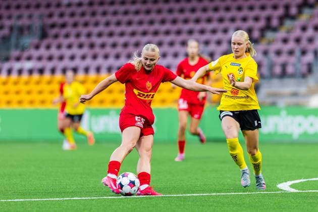 FC Nordsjaelland v KuPS, UEFA Women™s Europa Cup, Farum, Denmark Farum, Denmark. 10th, September 2025. Cecilie Larsen (28) of FC Nordsjaelland and Tuuli Viinikka (16) of KuPS seen during the UEFA Women™s Europa Cup qualification match between FC Nordsjaelland and KuPS at Right to Dream Park in Farum. Denmark, Farum  Copyright: xGonzalesxPhoto DejanxObretkovicx