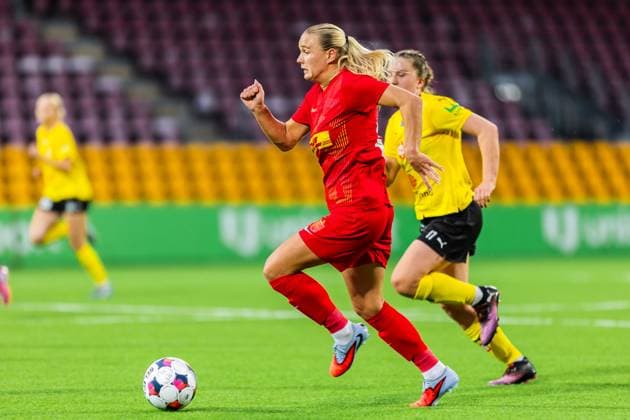 FC Nordsjaelland v KuPS, UEFA Women™s Europa Cup, Farum, Denmark Farum, Denmark. 10th, September 2025. Anna Walter of FC Nordsjaelland seen during the UEFA Women™s Europa Cup qualification match between FC Nordsjaelland and KuPS at Right to Dream Park in Farum. Denmark, Farum  Copyright: xGonzalesxPhoto DejanxObretkovicx